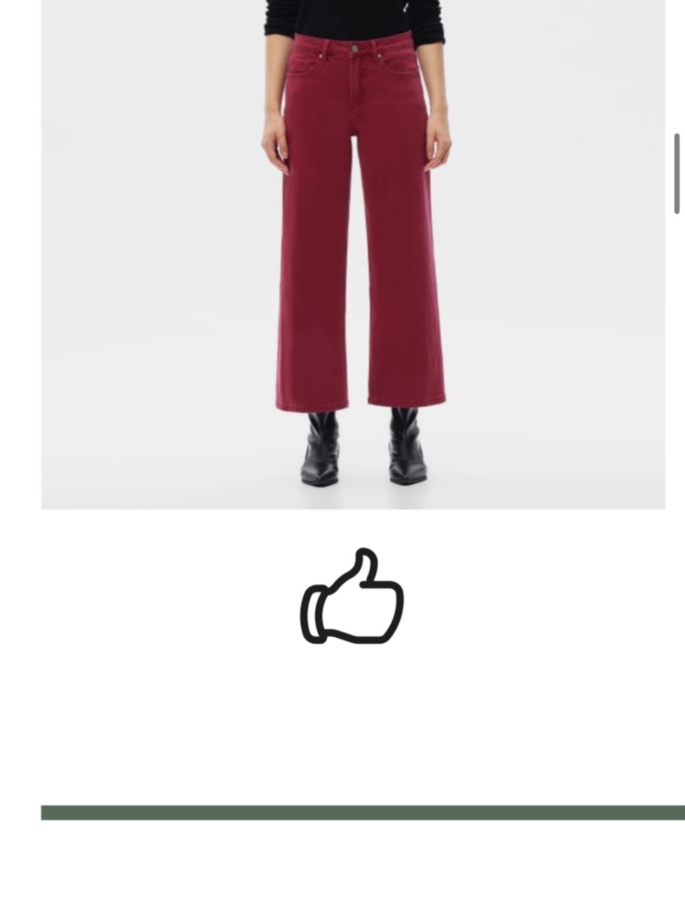 NWT Bayeas Wine colored flared leg jeans Size 31